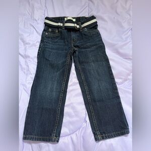 Levi's Dark Blue Denim with Patterned Belt